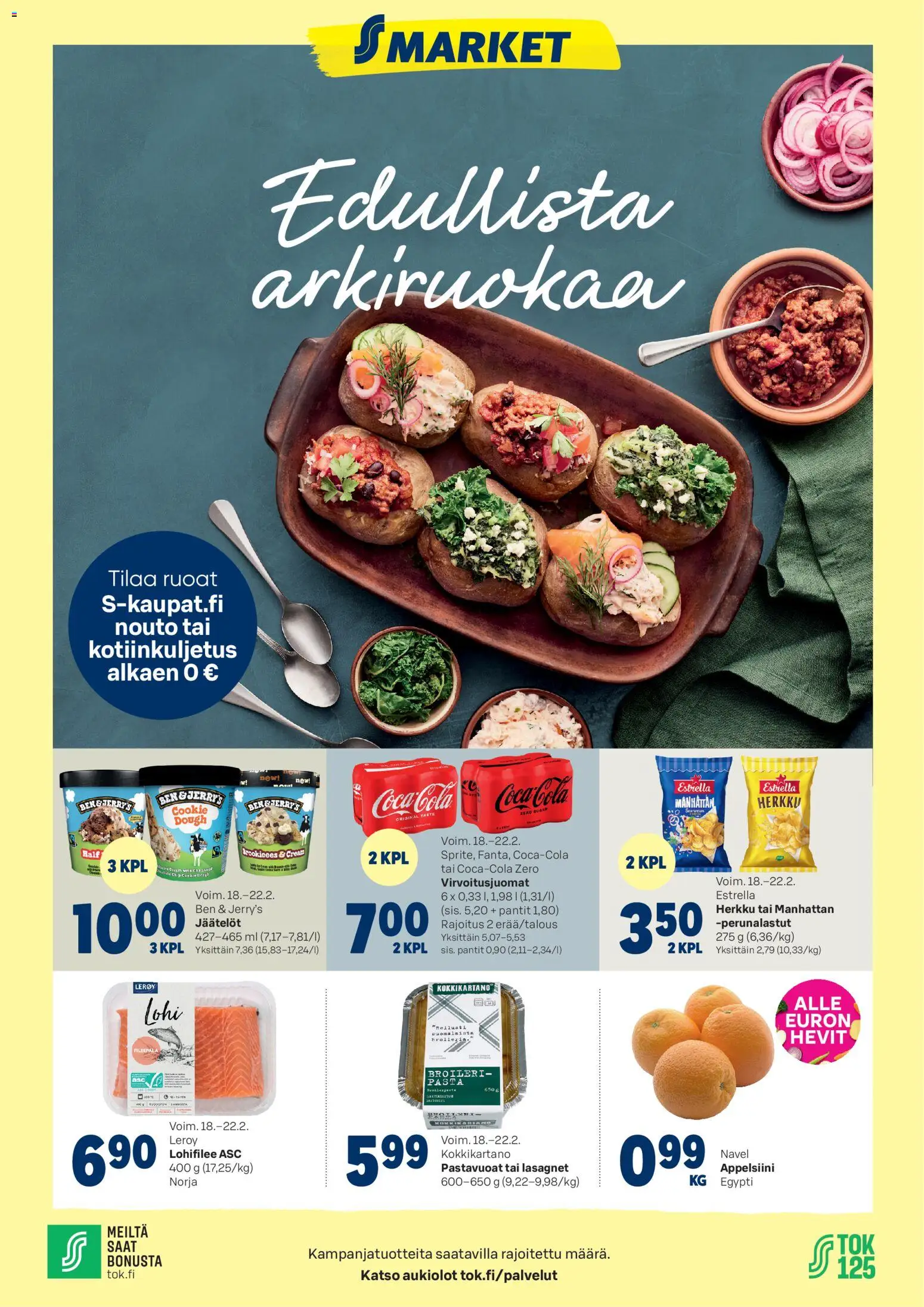 S-market tarjoukset - sivu 1- voimassa alkaen 18/02/2026