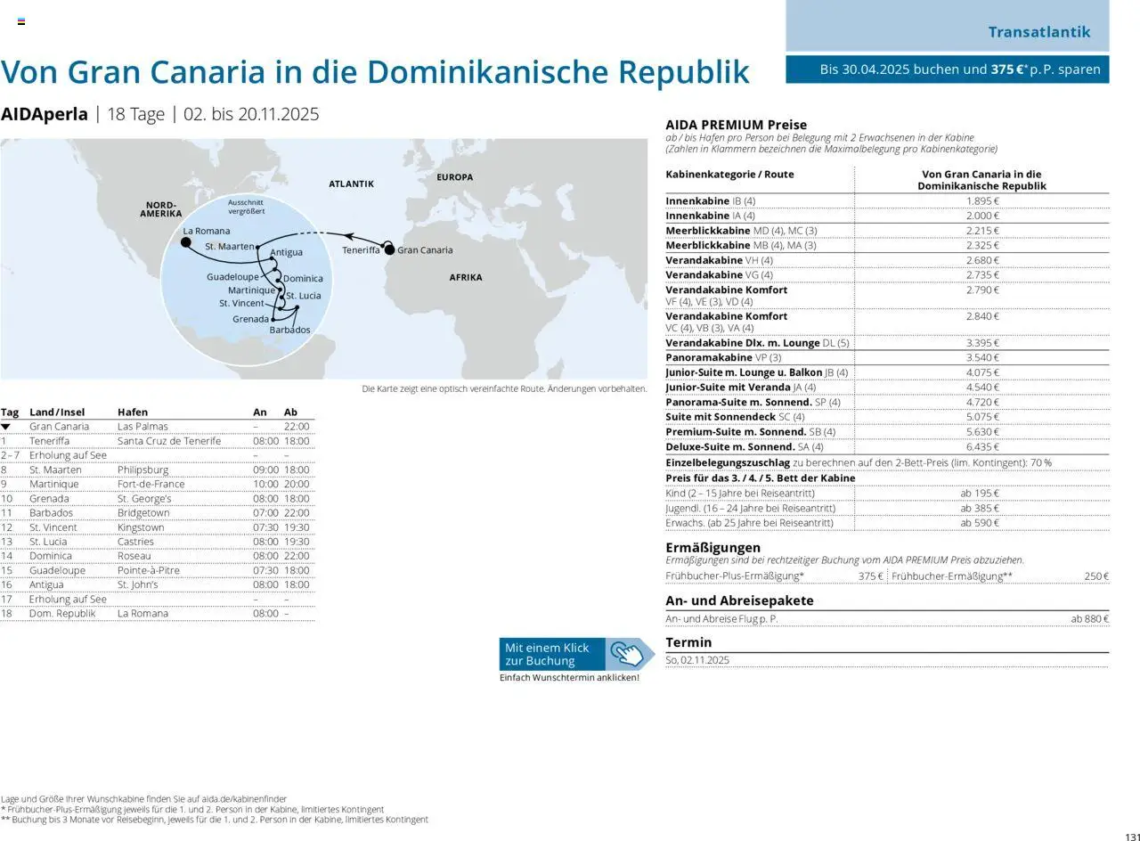 Aida Prospekt Winter 2025/26 - Seite 131 - gültig ab 01.10.2025