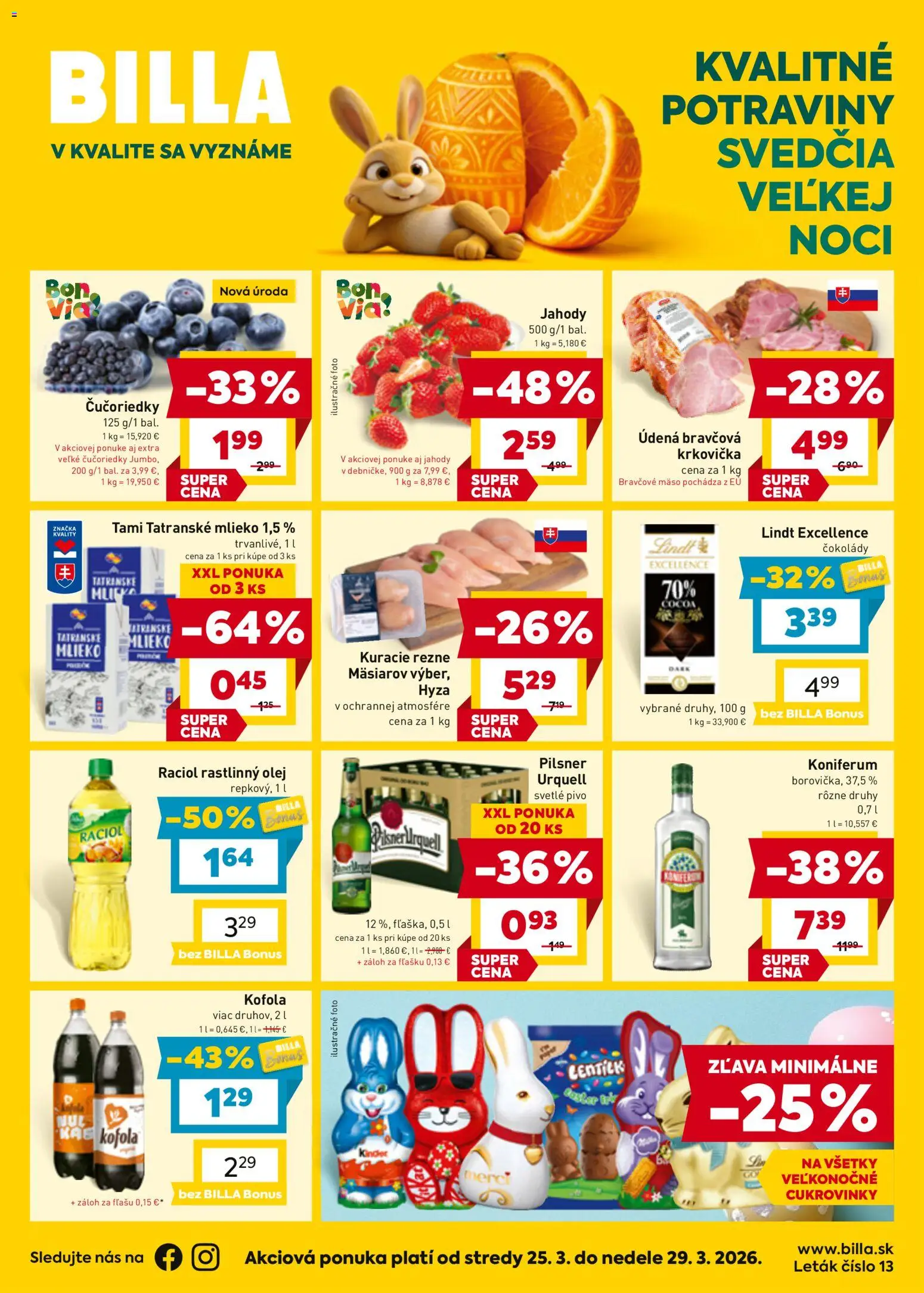 Billa leták - strana 1- platný od 25.03.2026