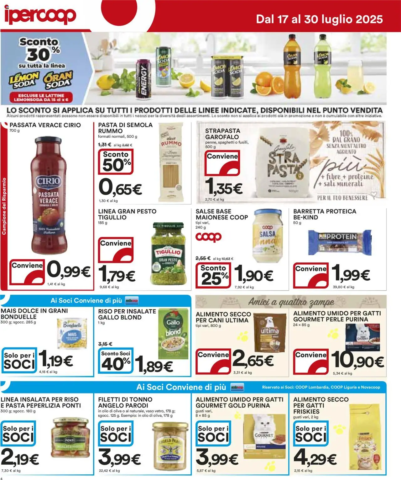 Volantino Ipercoop	 - pagina 4 - valido dal 17/07/2025