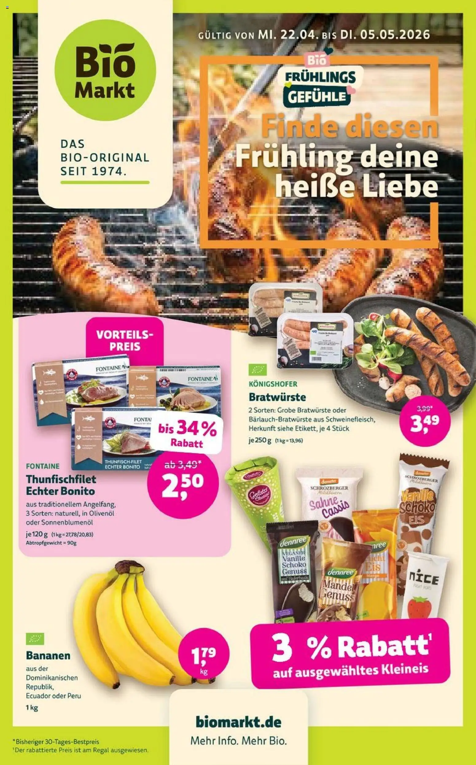 BioMarkt Prospekt 	 - Seite 1 - gültig ab 22.04.2026