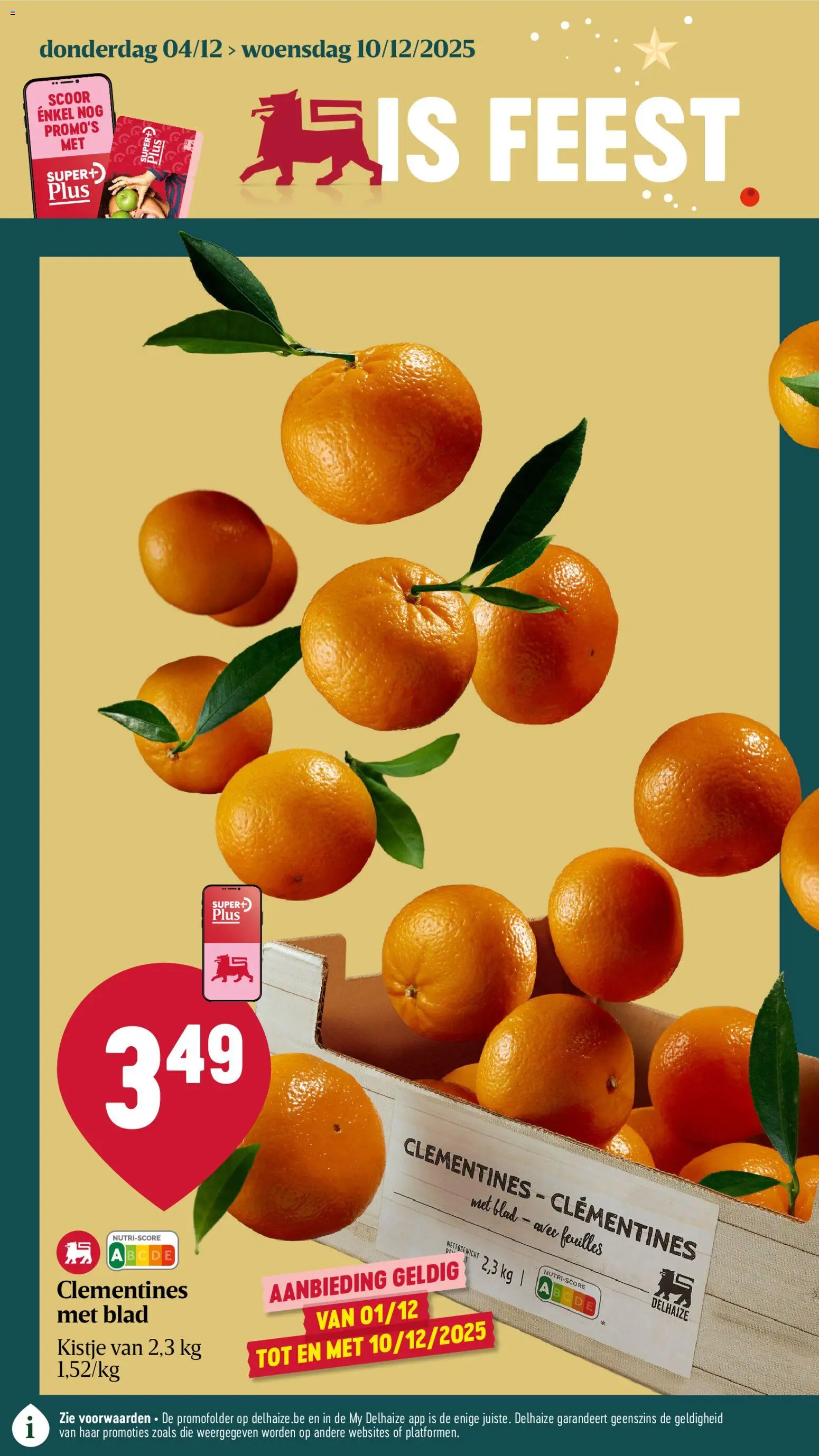 Delhaize folder week 49 - pagina 1- geldig vanaf 04/12/2025