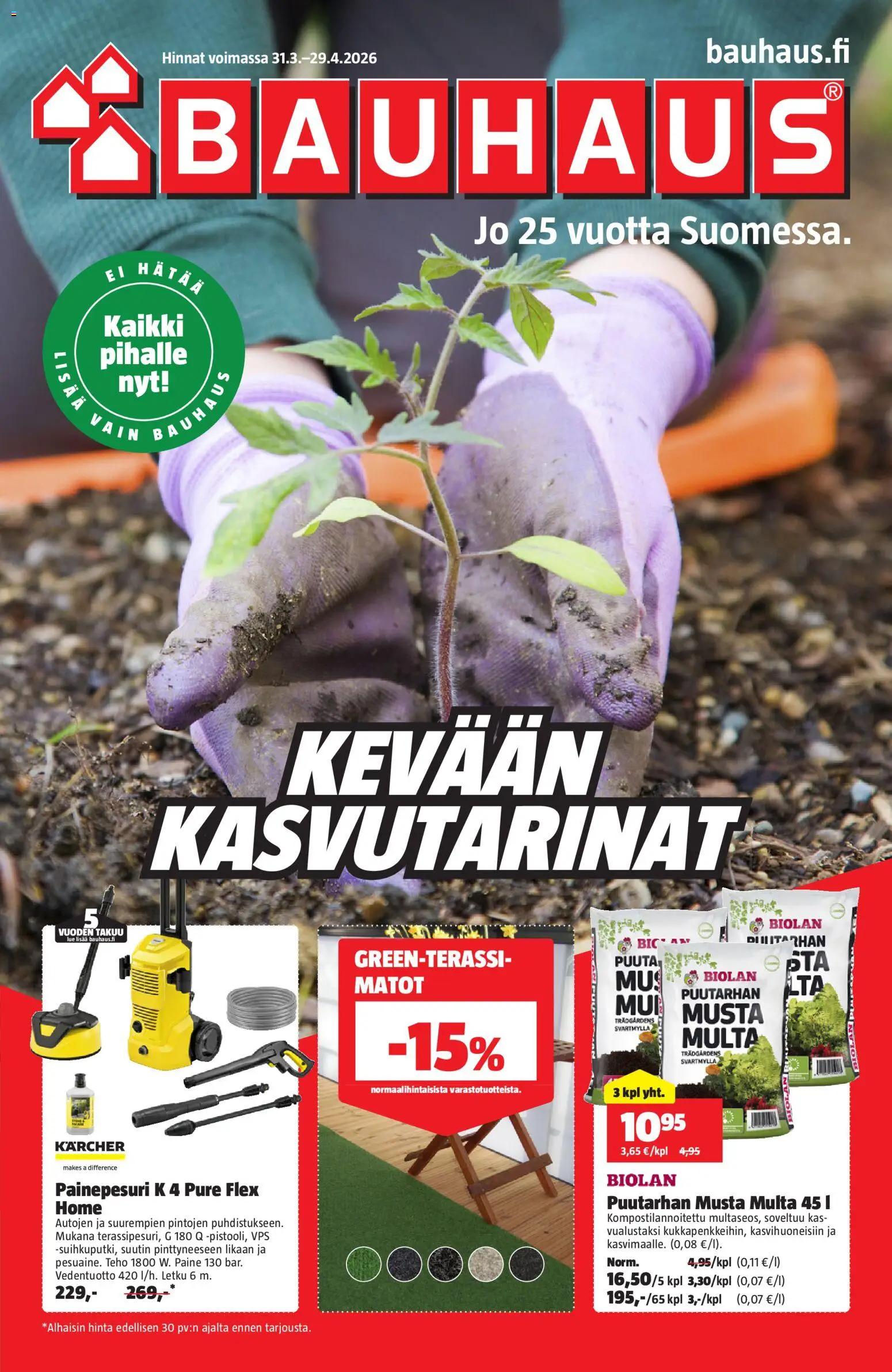 Bauhaus tarjoukset - sivu 1- voimassa alkaen 31/03/2026