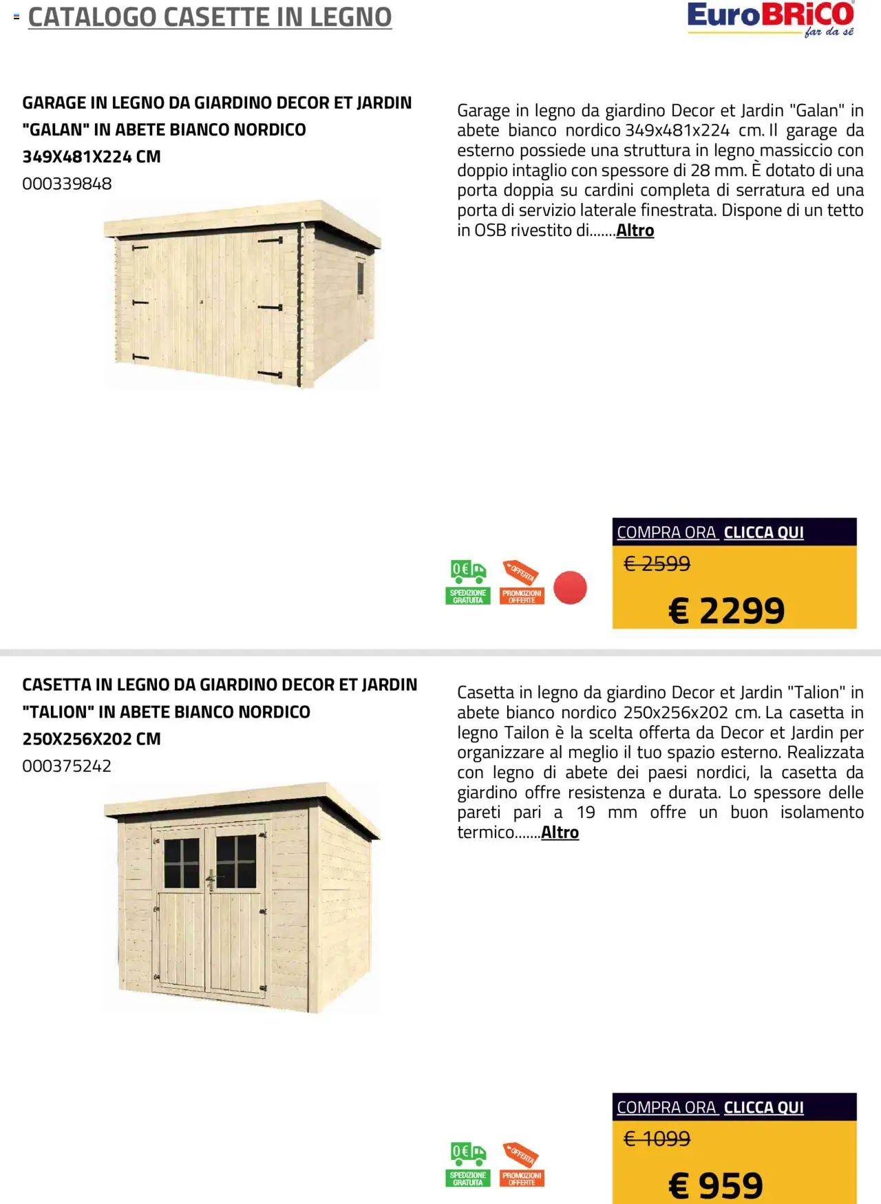Eurobrico Casette in legno catalogo - pagina 7 - valido dal 23/07/2025