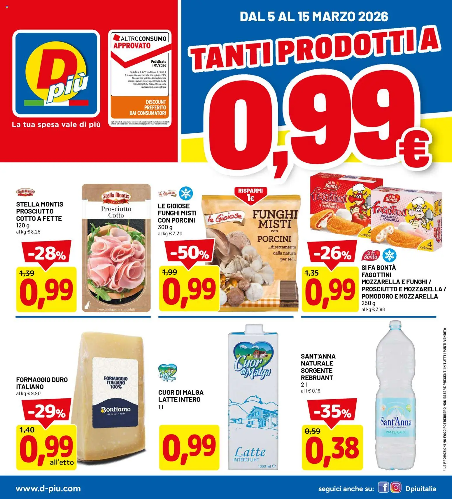 D Più volantino - pagina 1 - valido dal 05/03/2026