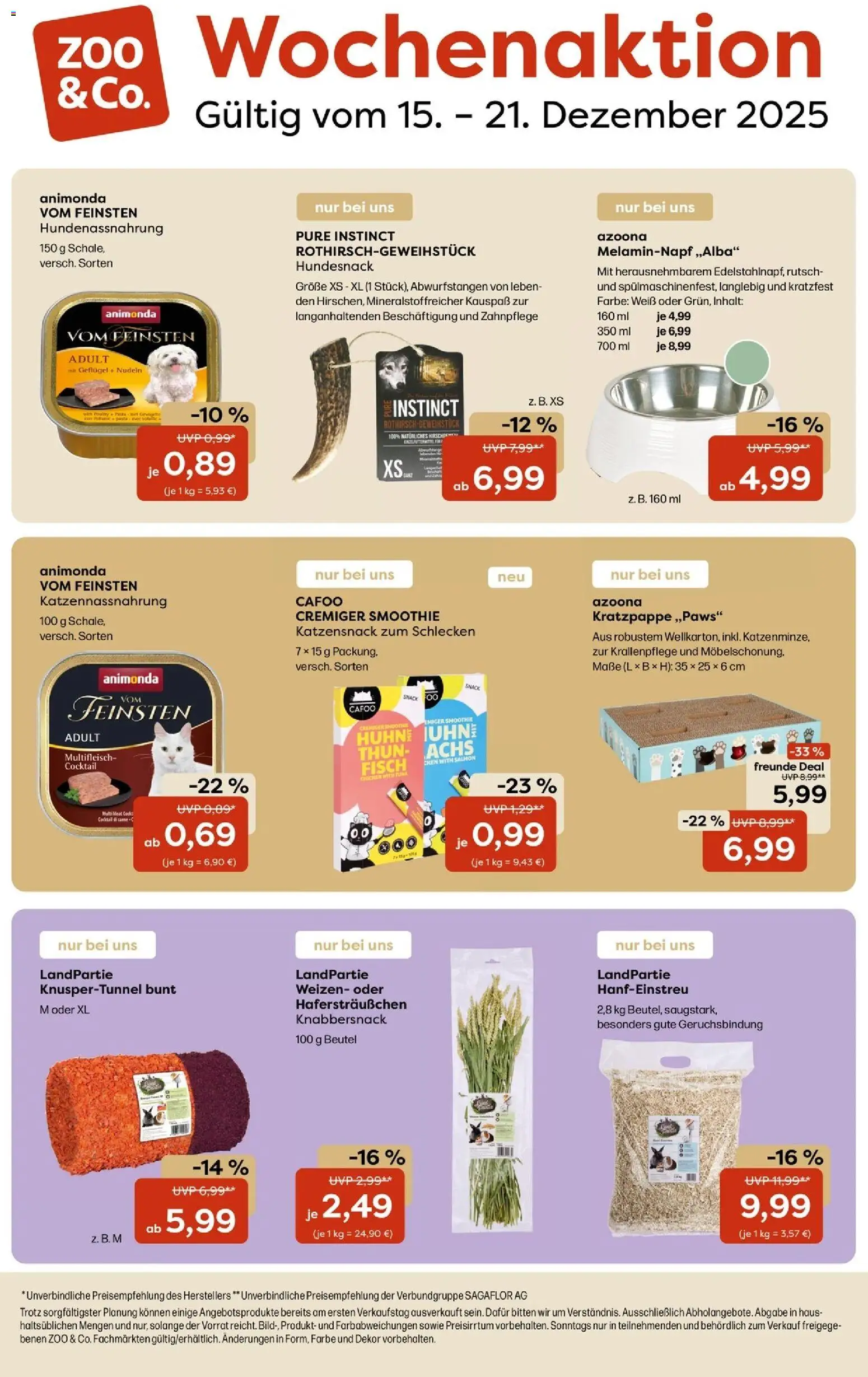 Zoo & co Prospekt - Seite 1 - gültig ab 15.12.2025
