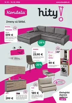 Kondela leták platný od 14.01.2026