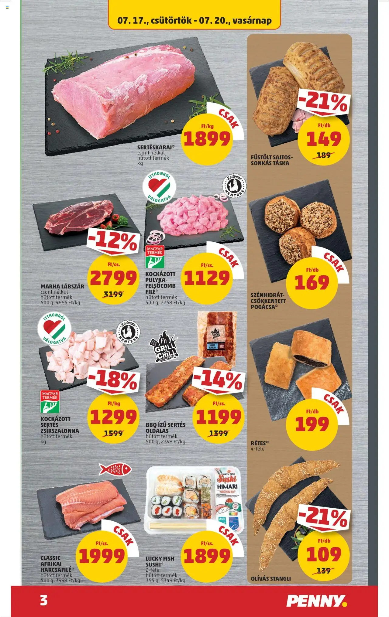 PENNY Akciós újság - 3oldal - érvényes 2025.07.17.-tól
