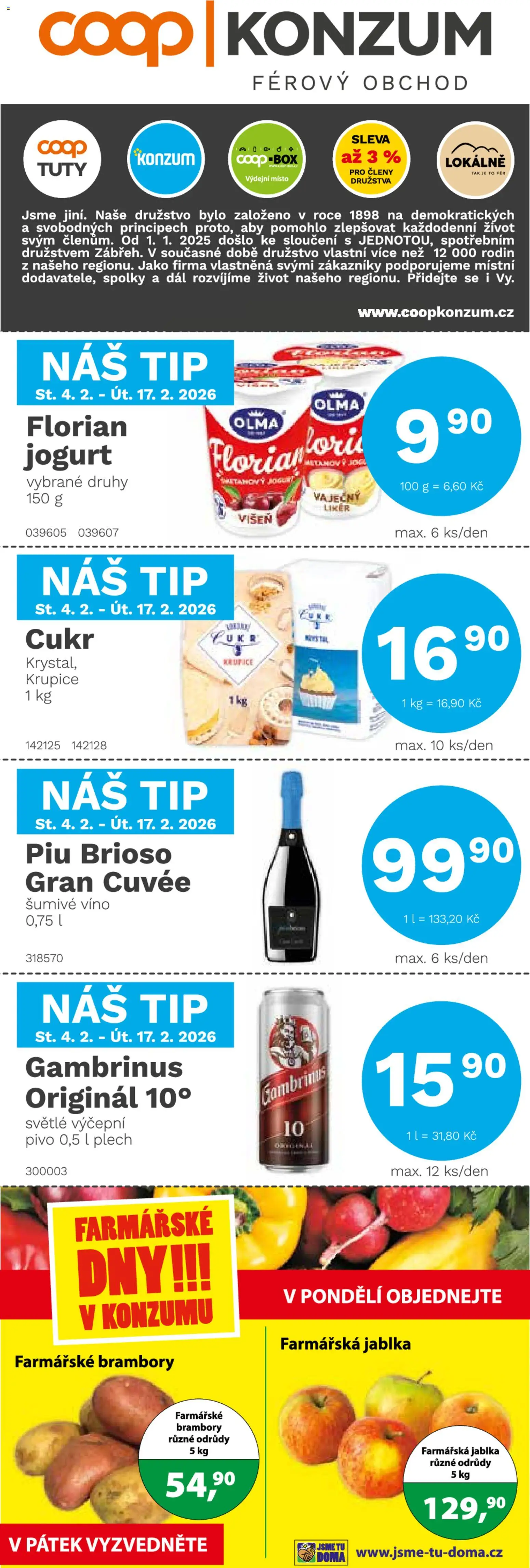 Konzum leták - strana 1- platný od 04.02.2026
