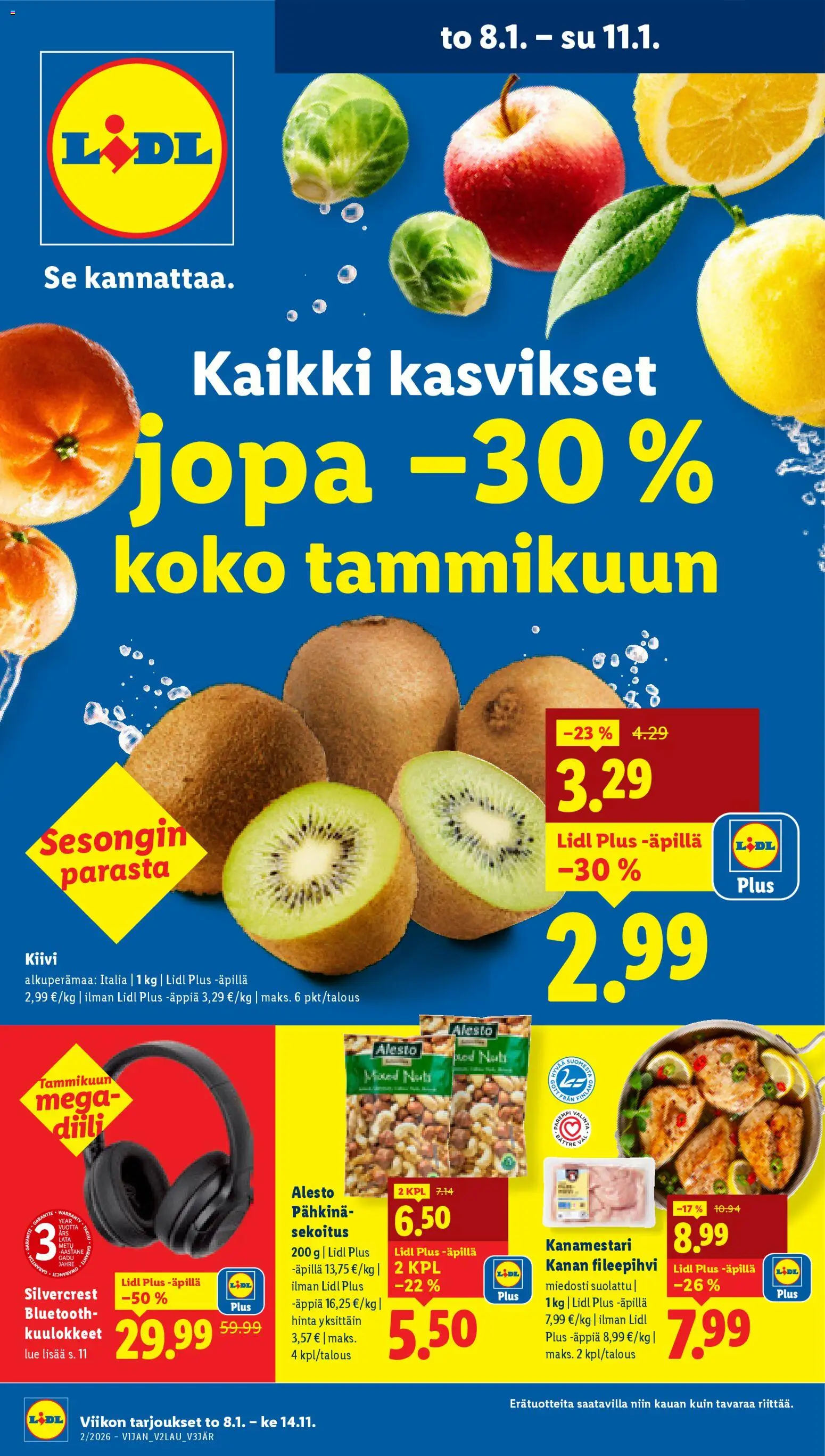 Lidl tarjoukset - sivu 1- voimassa alkaen 08/01/2026