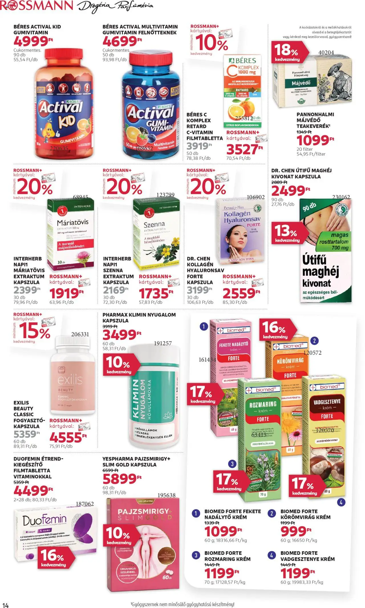 Rossmann Akciós újság - 16oldal - érvényes 2025.07.14.-tól
