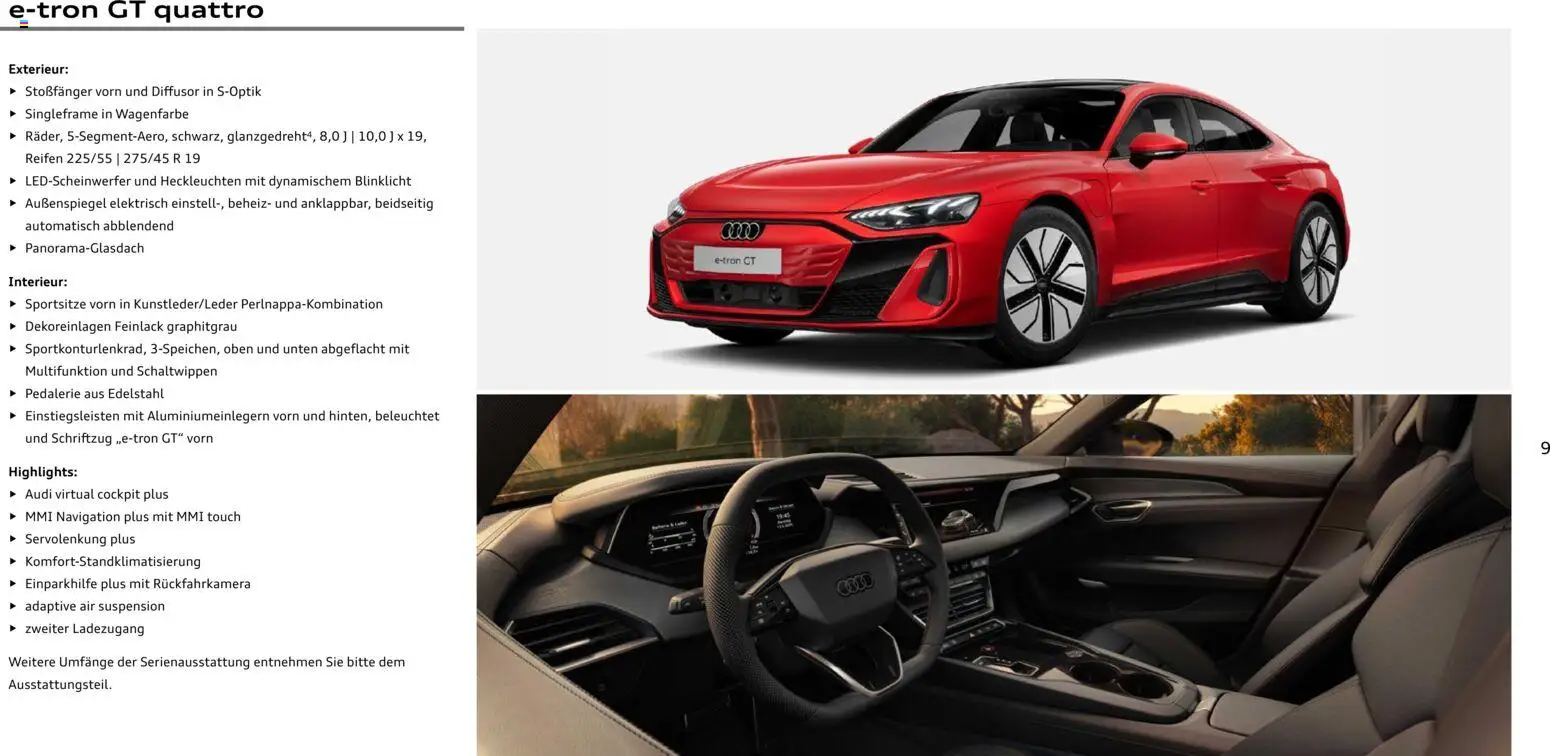 Audi e-tron GT - Seite 9 - gültig ab 28.10.2025