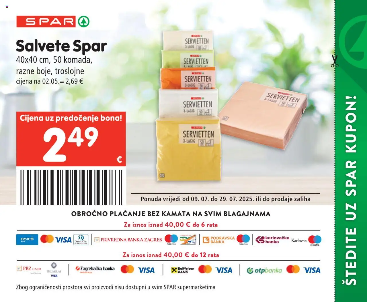Posebne pogodnosti Spar - stranica 32- važeći od 09.07.2025