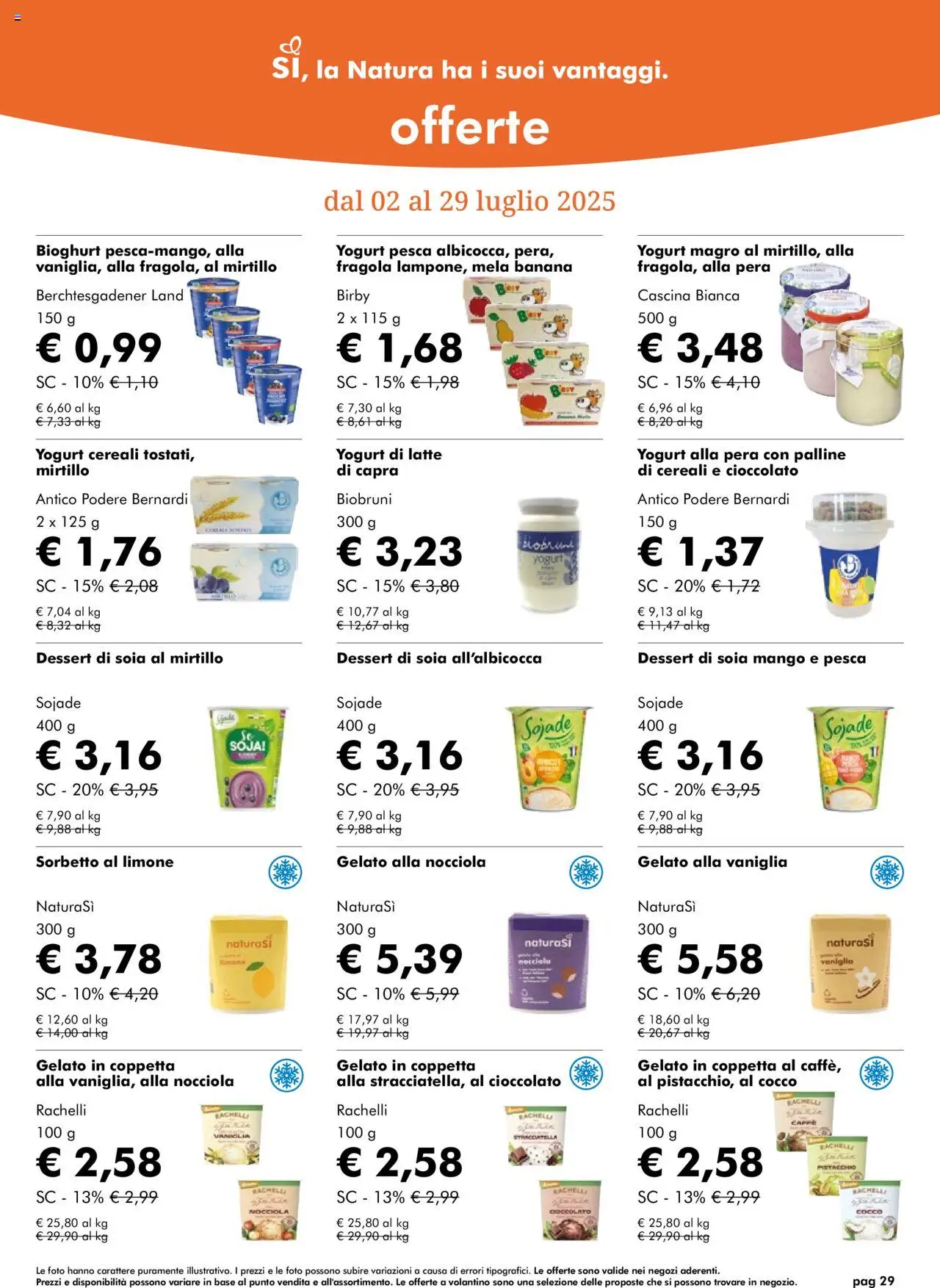 Volantino Natura Sì	 - pagina 29 - valido dal 02/07/2025
