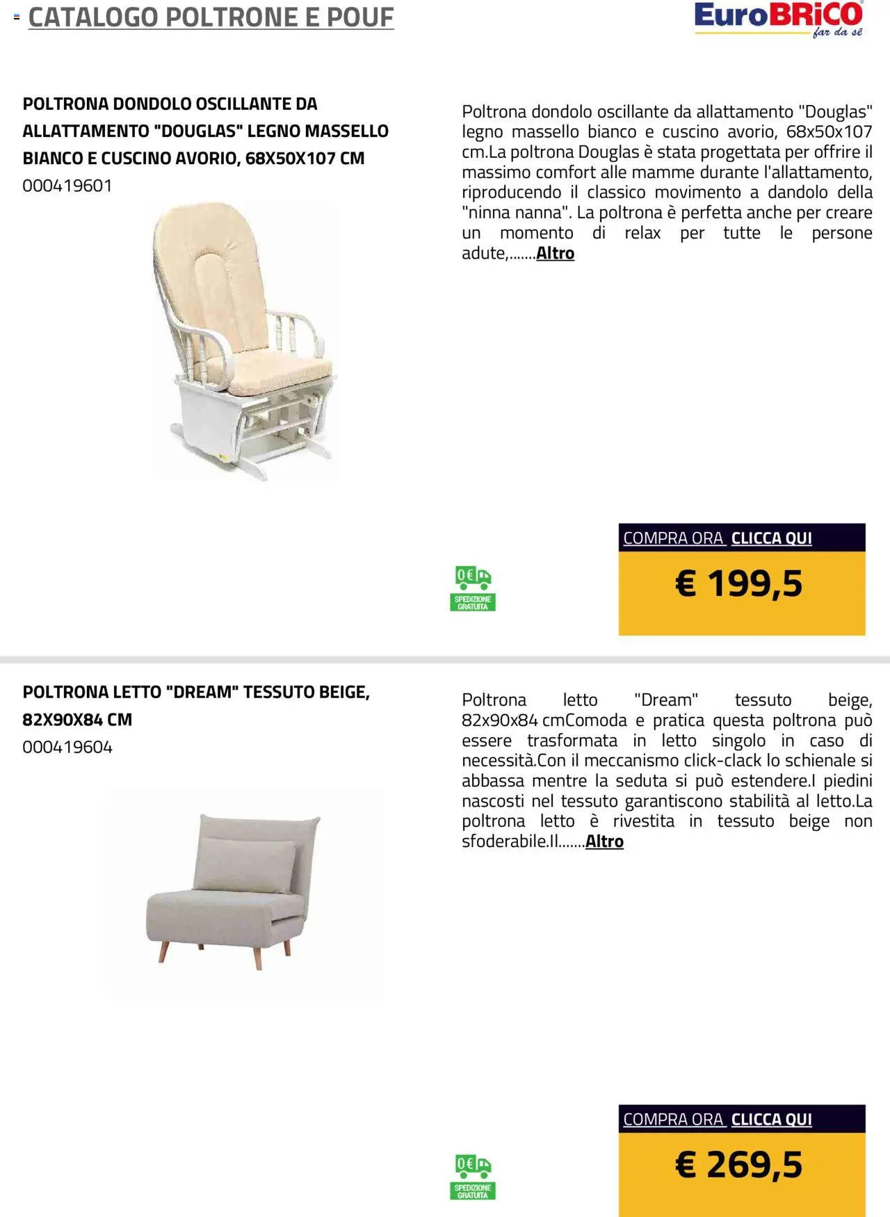 Eurobrico Poltrone e Pouf catalogo - pagina 41 - valido dal 23/07/2025