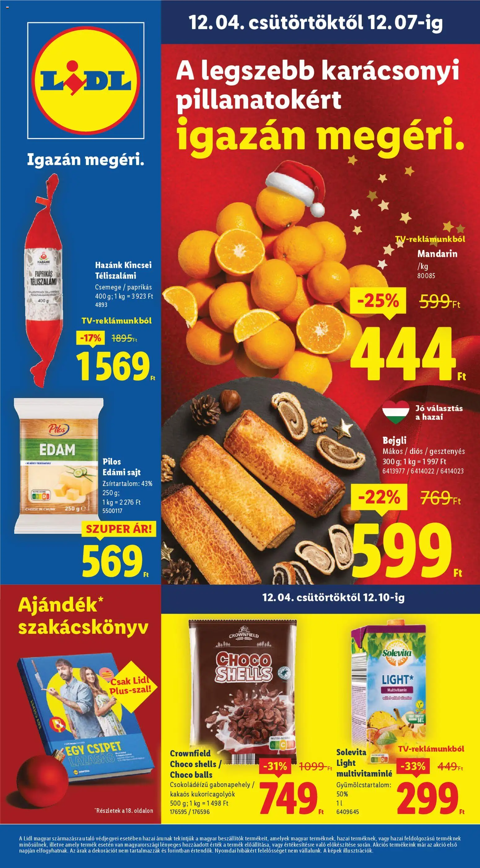 Lidl Akciós újság - 1oldal - érvényes 2025.12.04.-tól