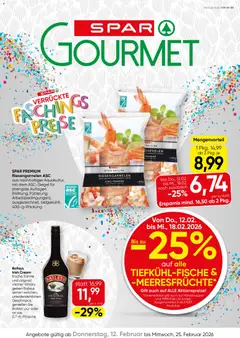 Vorschau SPAR Gourmet Flugblatt gültig ab 12.02.2026