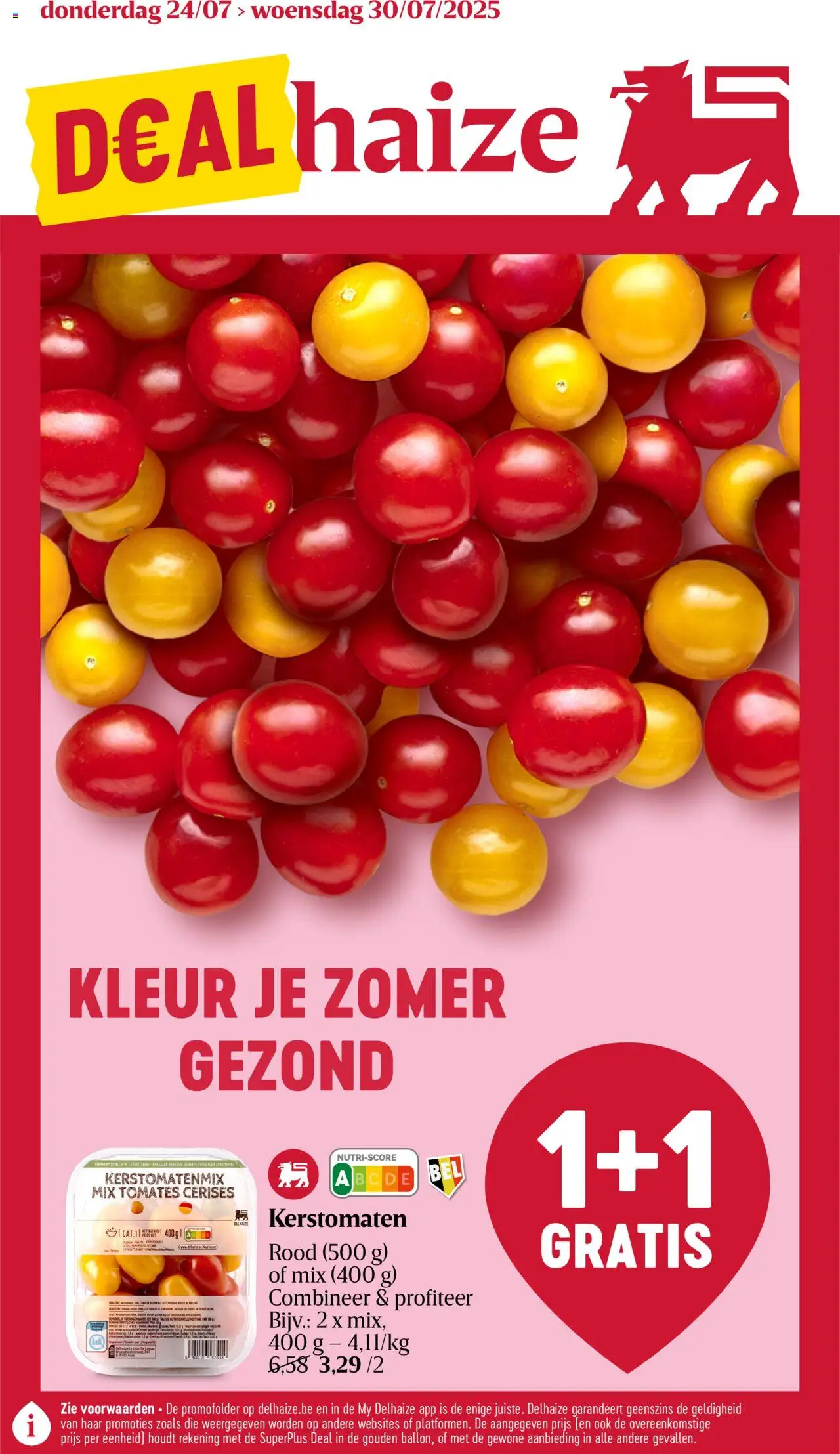 Delhaize folder week 30 - pagina 1- geldig vanaf 24/07/2025
