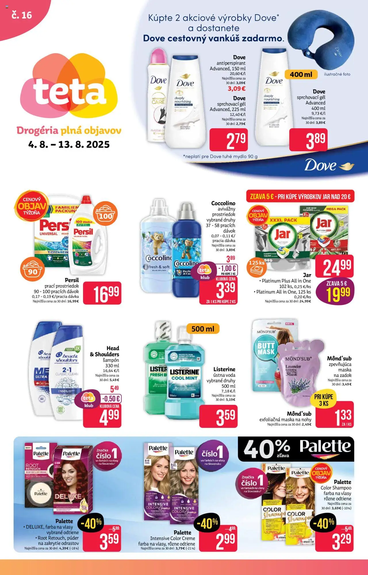 Teta drogerie leták - strana 1- platný od 04.08.2025