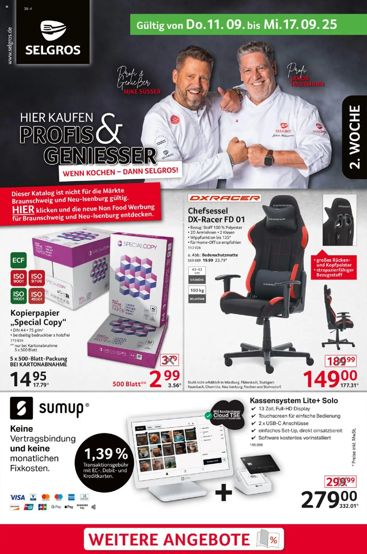Selgros  Non Food - Seite 1 - gültig ab 11.09.2025