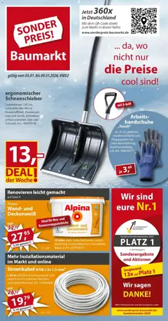 Vorschau Sonderpreis Baumarkt Prospekt 	 gültig ab 03.01.2026