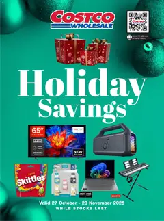Costco - Holiday Savings valid from 27/10/2025