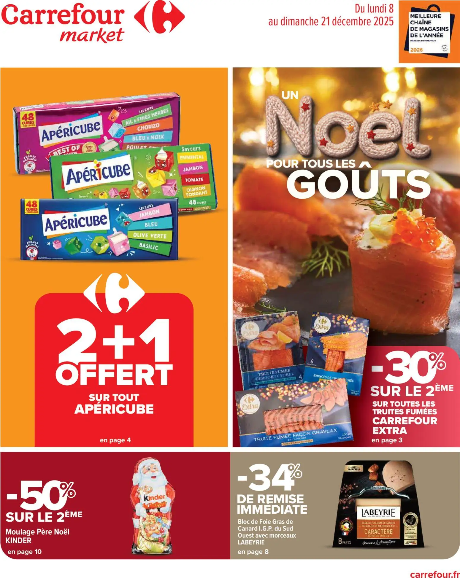 Carrefour Market catalogue semaine 50 - page 1 - valable à partir du 08/12/2025