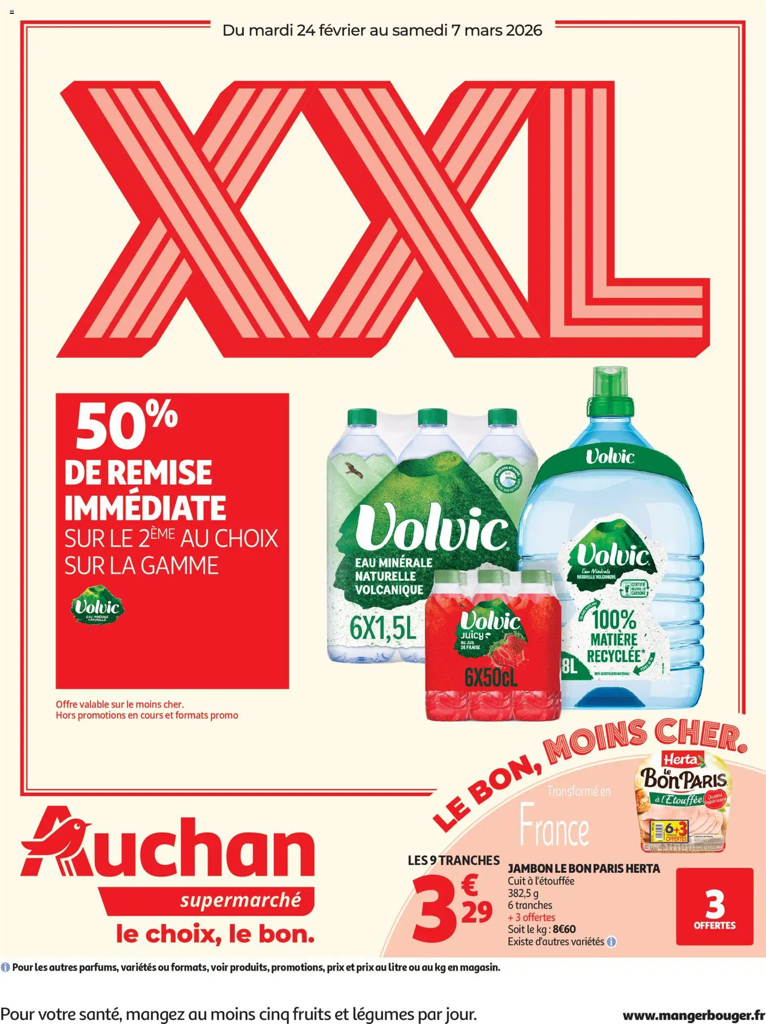 Auchan - Promos XXL supermarchés - page 1 - valable à partir du 24/02/2026