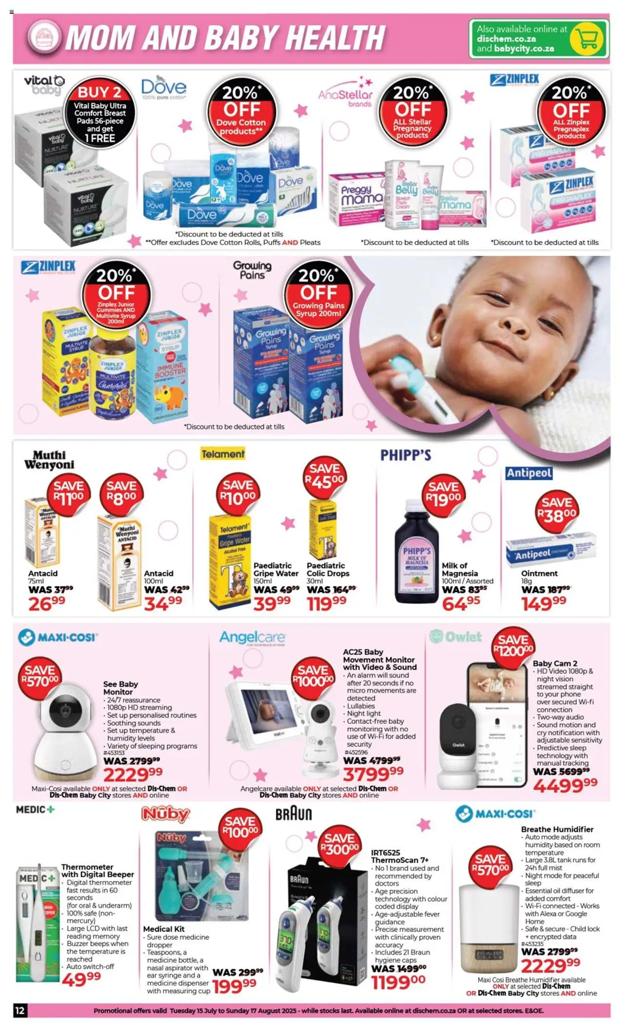 Dis-Chem Big Baby Price Cuts - page 12- valid from 15/07/2025