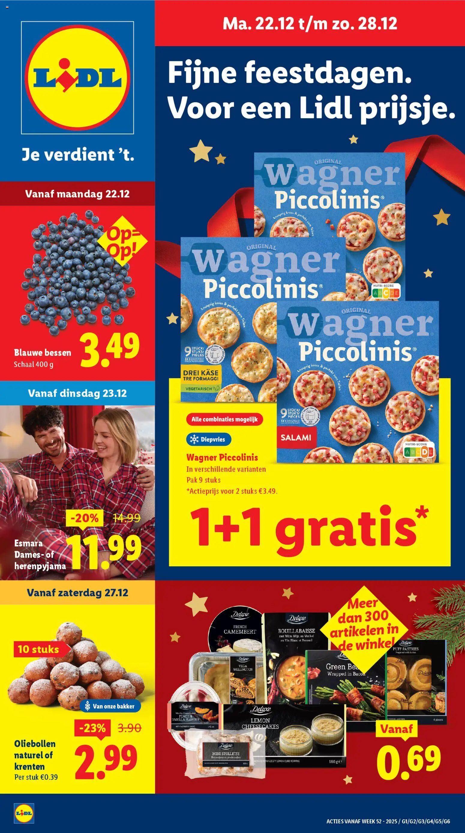 Lidl - Folder week 52 - pagina 1- geldig vanaf 22-12-2025