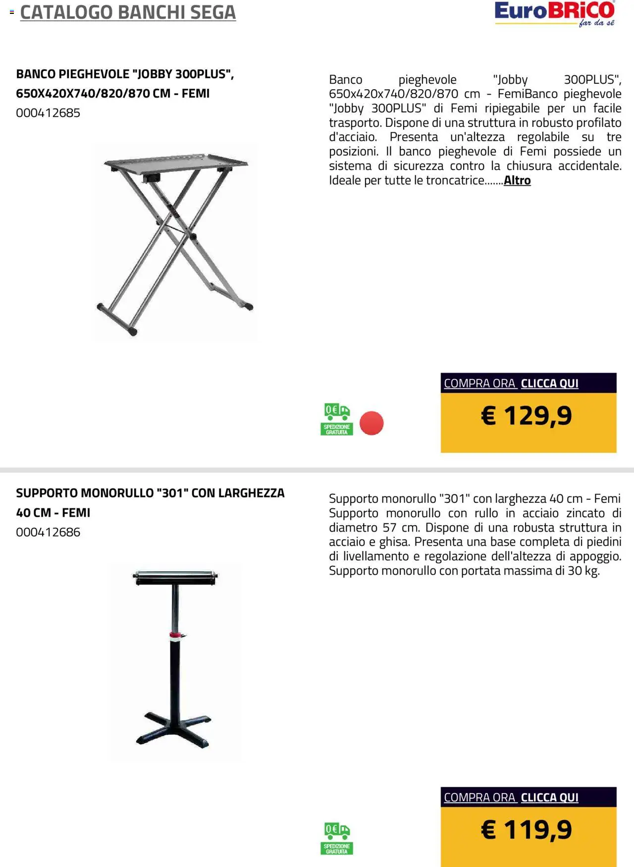 Eurobrico Banchi Sega catalogo - pagina 8 - valido dal 23/07/2025