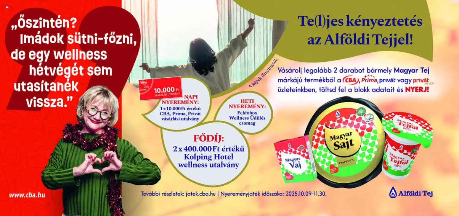 CBA Szórólap - 1oldal - érvényes 2025.10.09.-tól