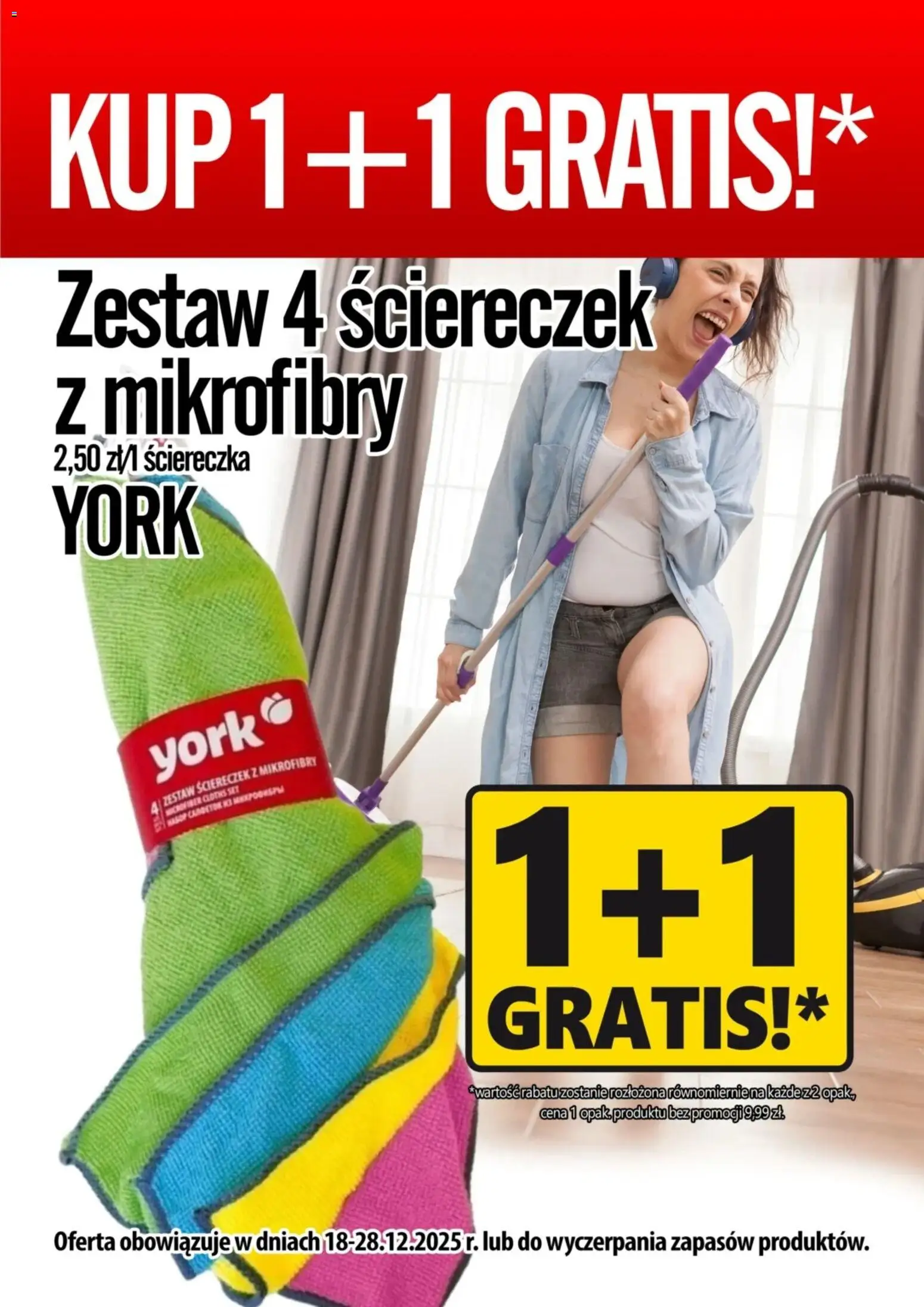 Prim Market Promocja - 4x Ścierka Z Mikrofibry York - strona 1- ważny od 18.12.2025