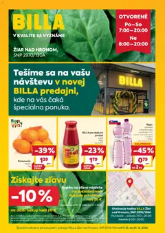 Billa leták platný od 17.12.2025