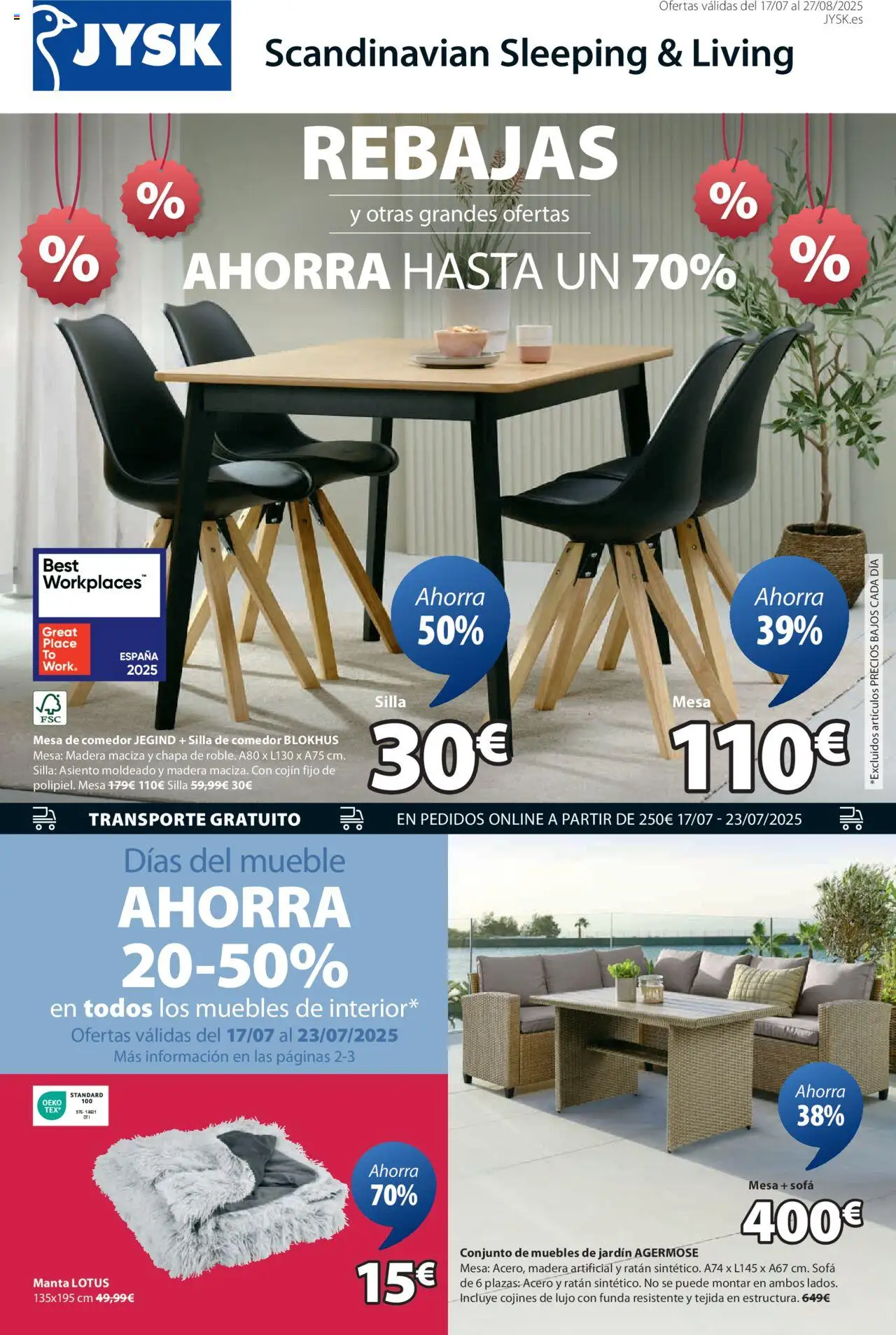 JYSK - Summer Sale - Página de 2 - Válido desde 17/07/2025
