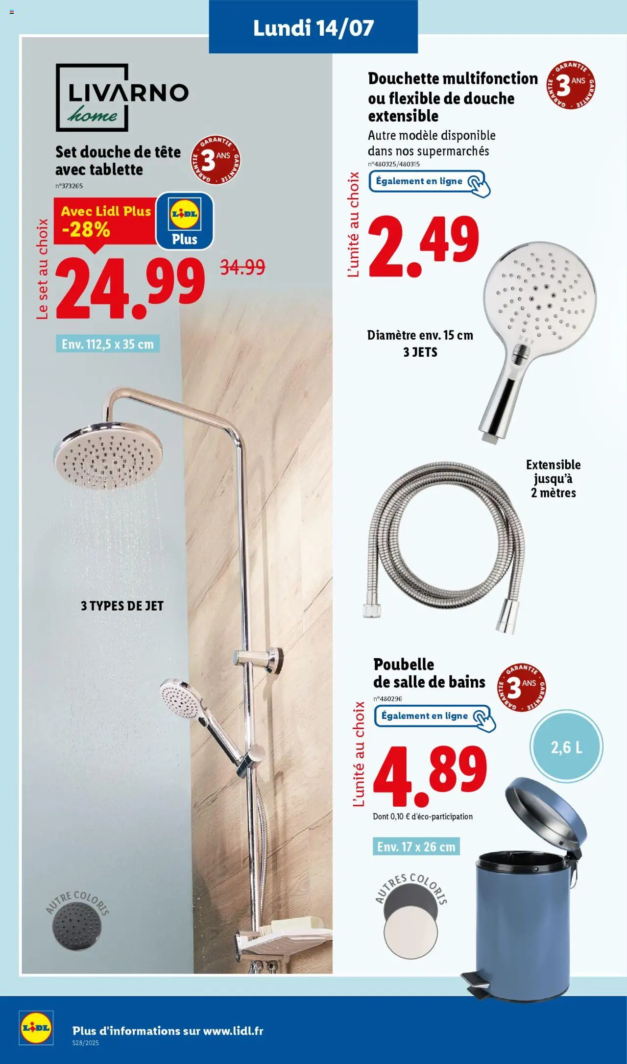 LIDL Les bonnes affaires de la semaine - page 6 - valable à partir du 14/07/2025
