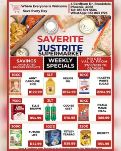 Preview Saverite Specials valid from 27/10/2025