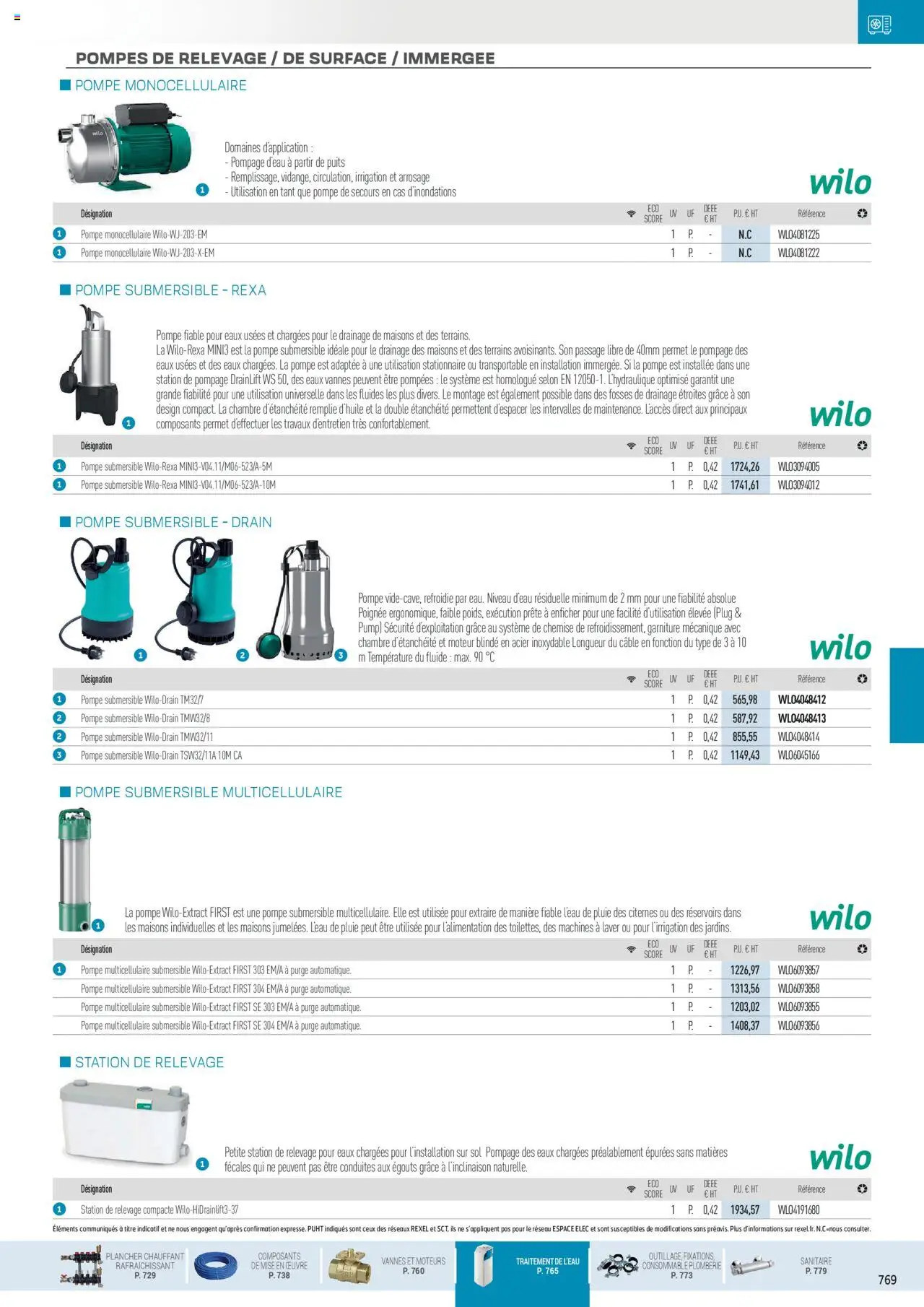 Rexel Chauffage Hydraulique, PAC Air-Eau, Plomberie et Sanitaire - page 111 - valable à partir du 01/12/2024