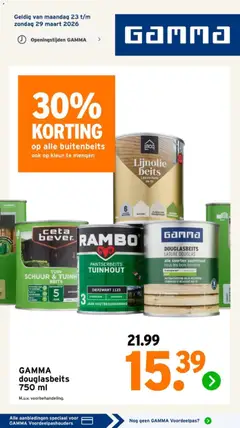 GAMMA folder geldig vanaf 23-03-2026