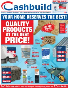 Preview Cashbuild Catalogue valid from 20/04/2026