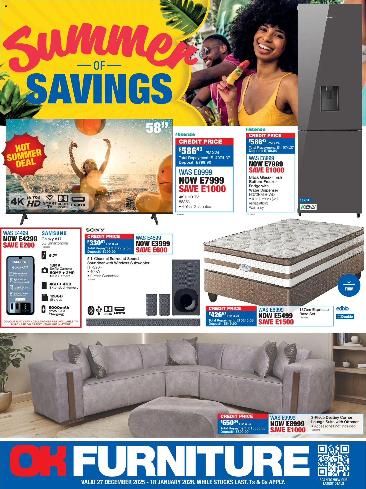 OK Furniture - Eswatini  Specials - page 1- valid from 27/12/2025