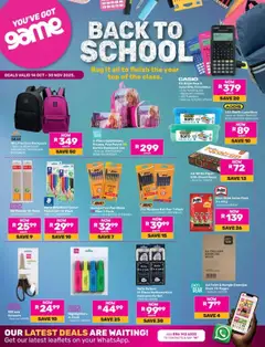 Preview Game - Back To School valid from 14/10/2025