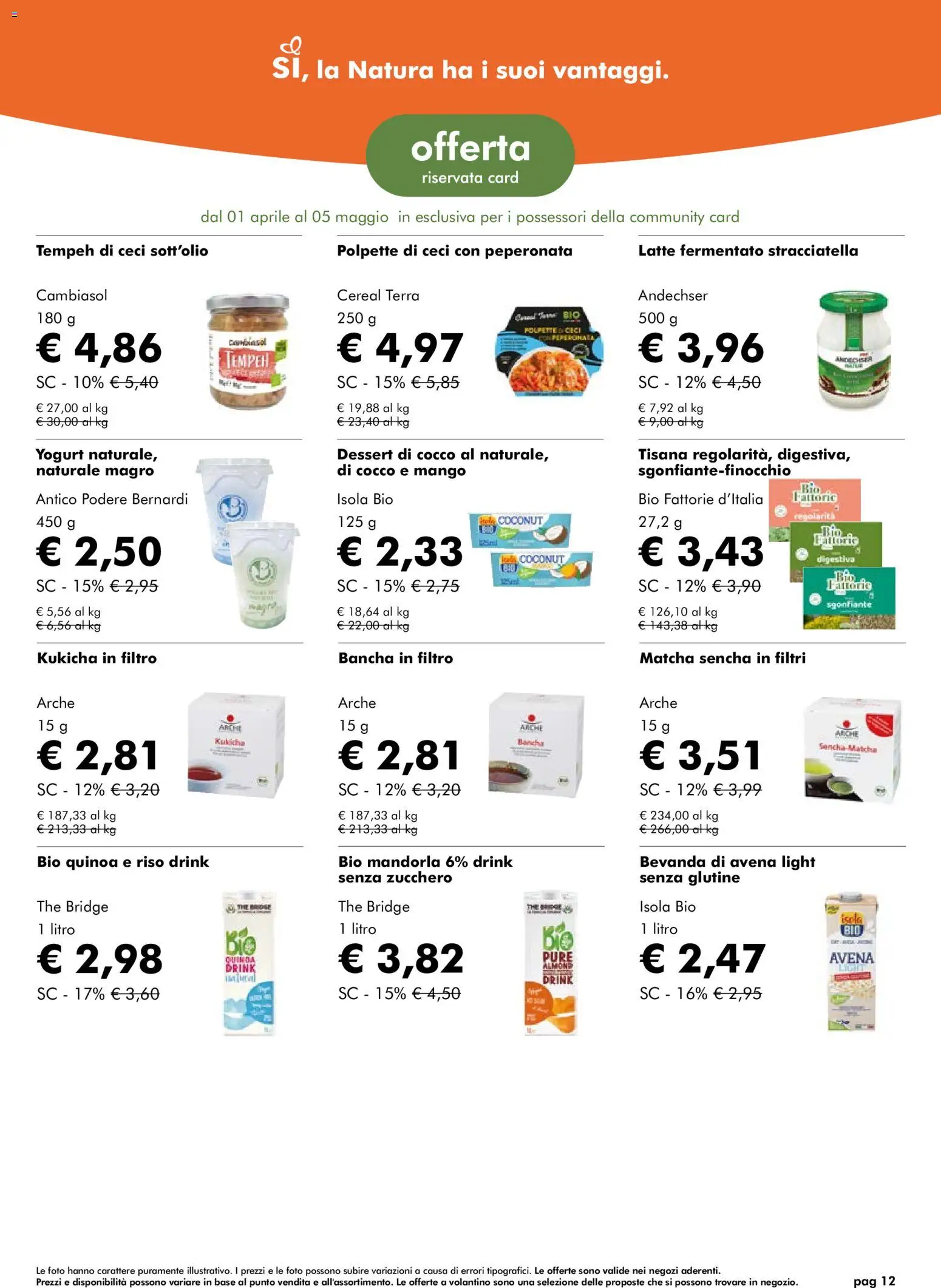 Natura Sì volantino - pagina 12 - valido dal 01/04/2026