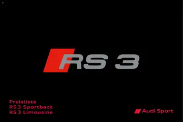 Vorschau Audi RS 3 Sportback / RS 3 Limousine gültig ab 28.10.2025