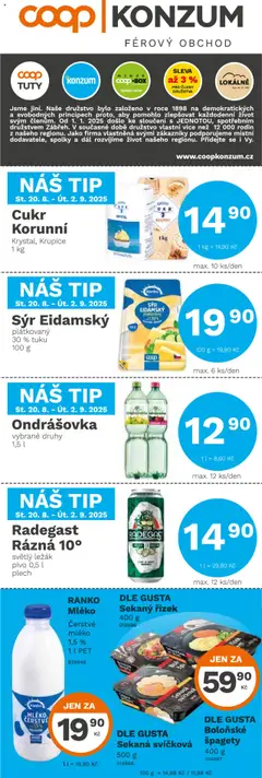 Náhled Konzum leták platný od 20.08.2025