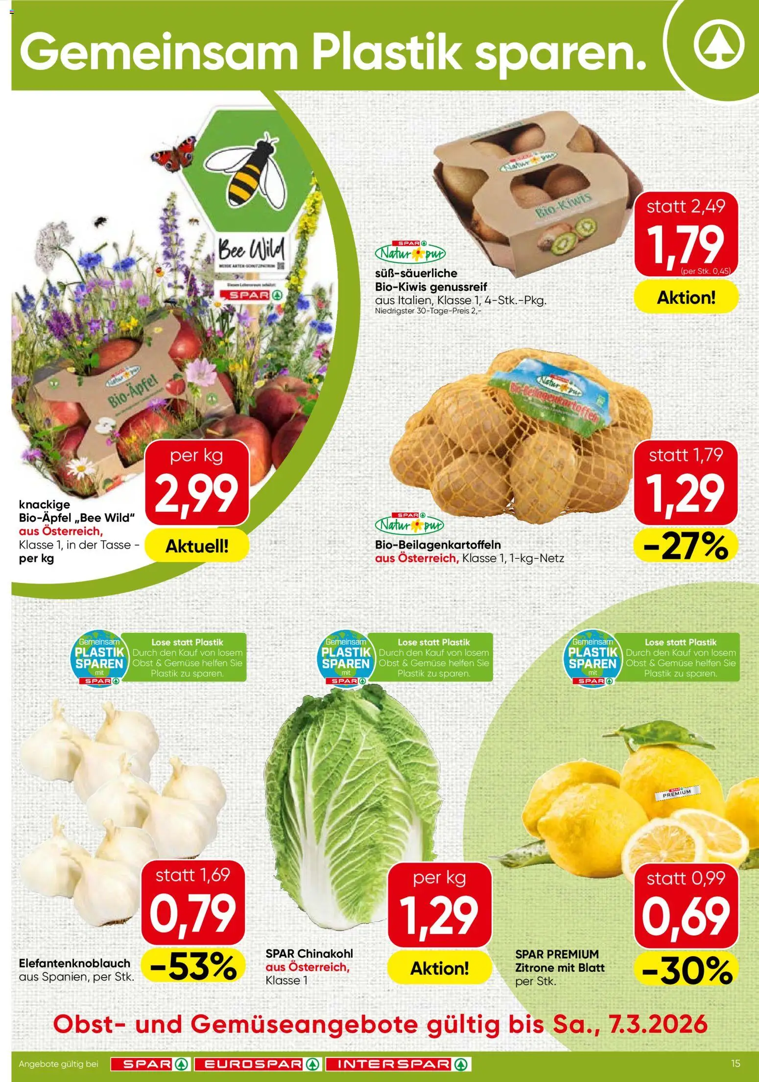 Spar Obst & Gemüse - Seite 1- gültig ab 02.03.2026