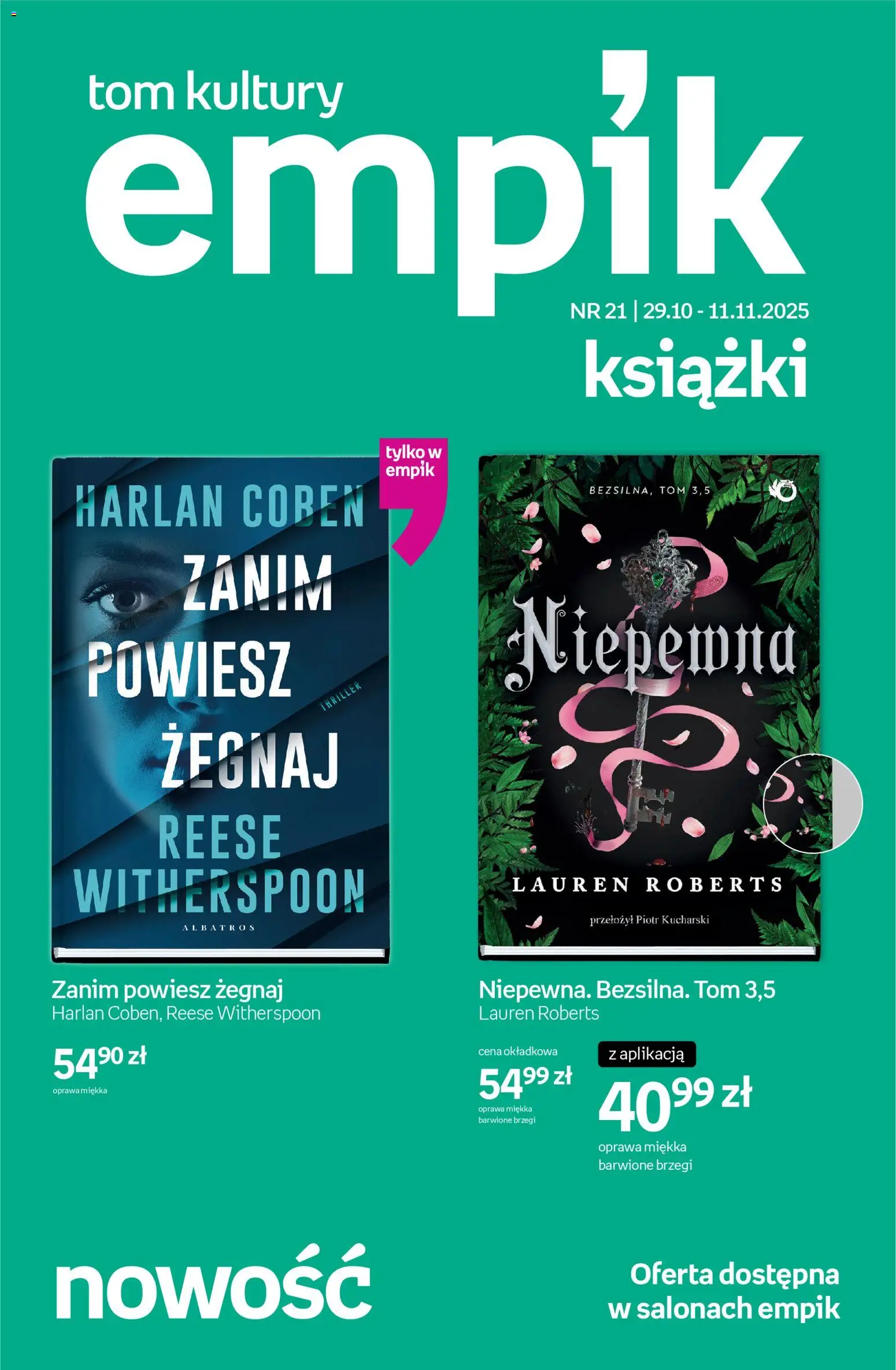 Empik promocje - Tom kultury Książki - strona 1- ważny od 29.10.2025