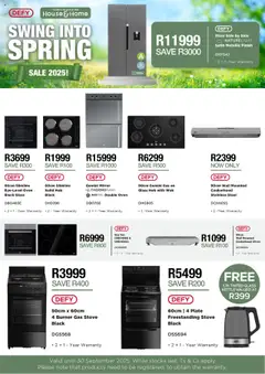 Preview House and Home DEFY Spring Leaflet valid from 15/09/2025