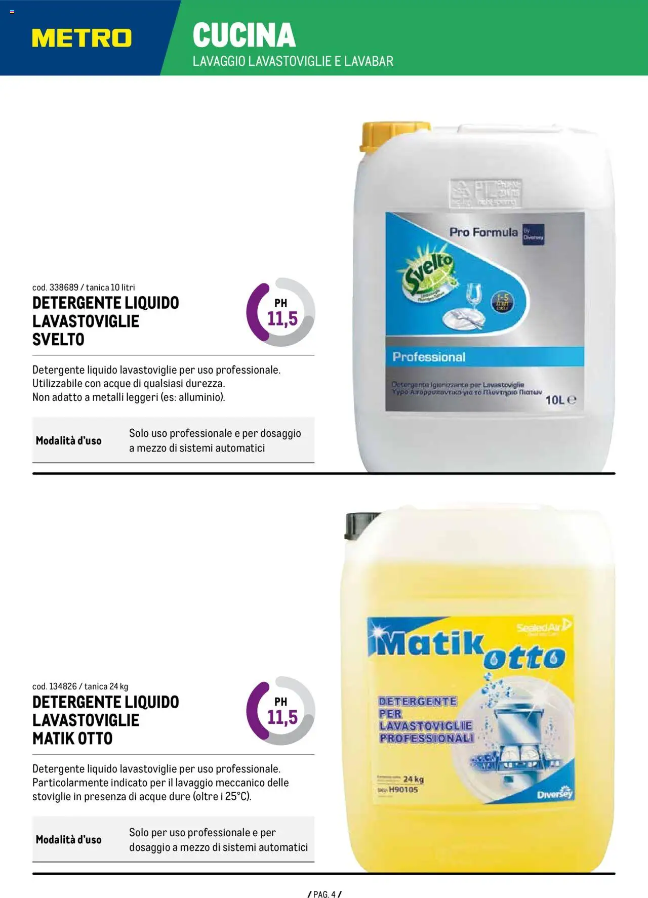 Metro Detergenza Professionale catalogo - pagina 4 - valido dal 11/09/2025