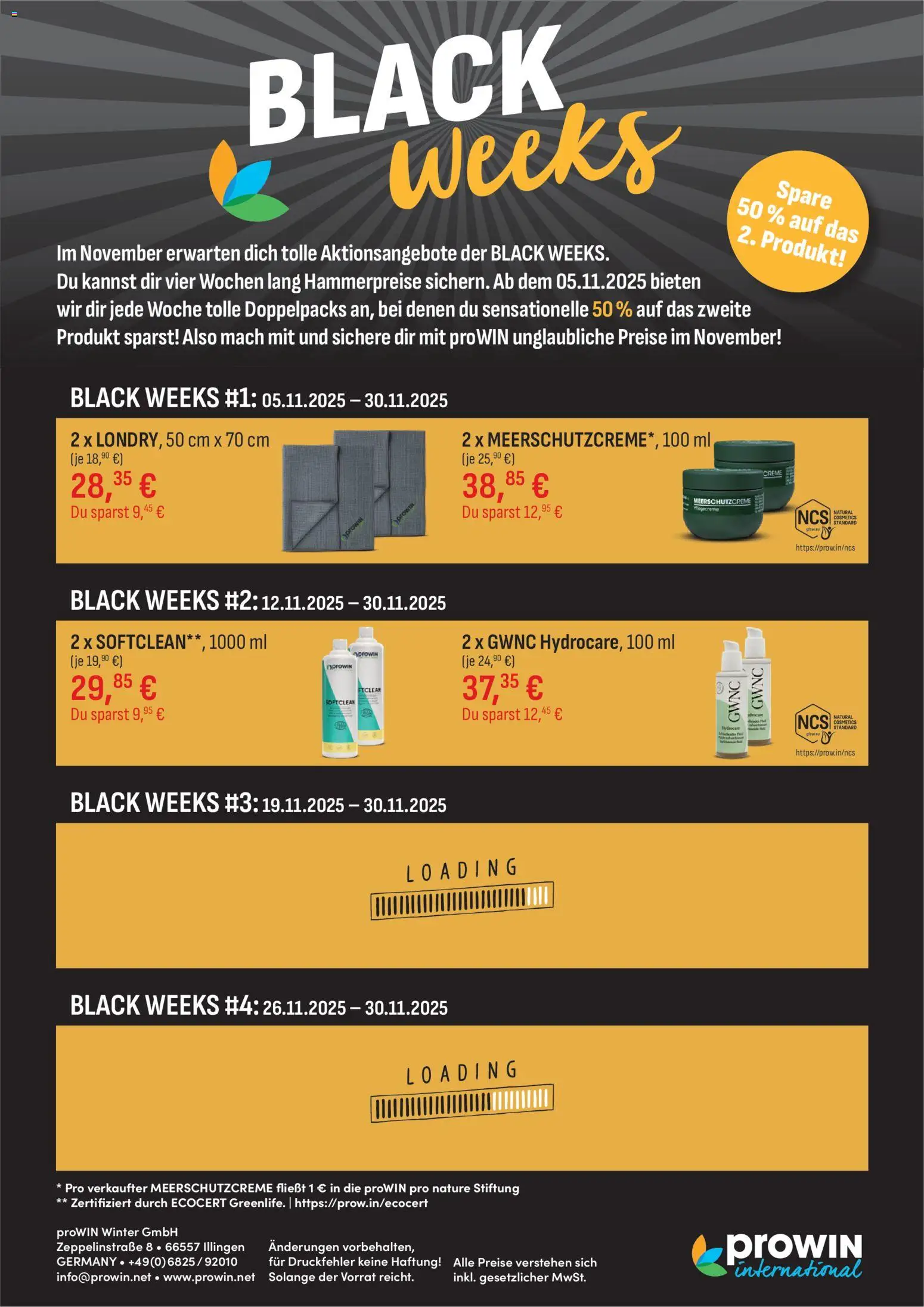 Prowin - Black Friday - Seite 1 - gültig ab 05.11.2025